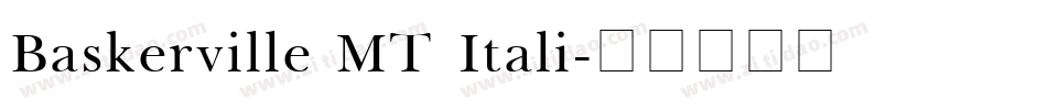 Baskerville MT Itali字体转换